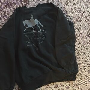 Vintage crewneck equestrian sweatshirt jumper excellent condition MADE IN USA